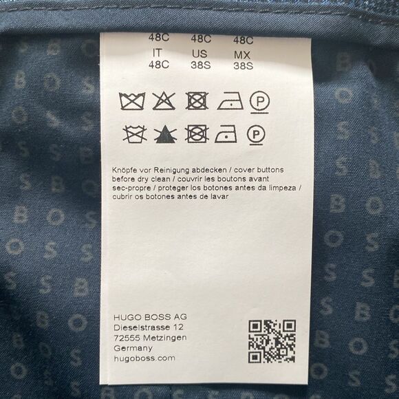 Hugo Boss New! Virgin Wool Linen Blend Plaid Pleated Trouser Dress Pant Stretch - Picture 9 of 16